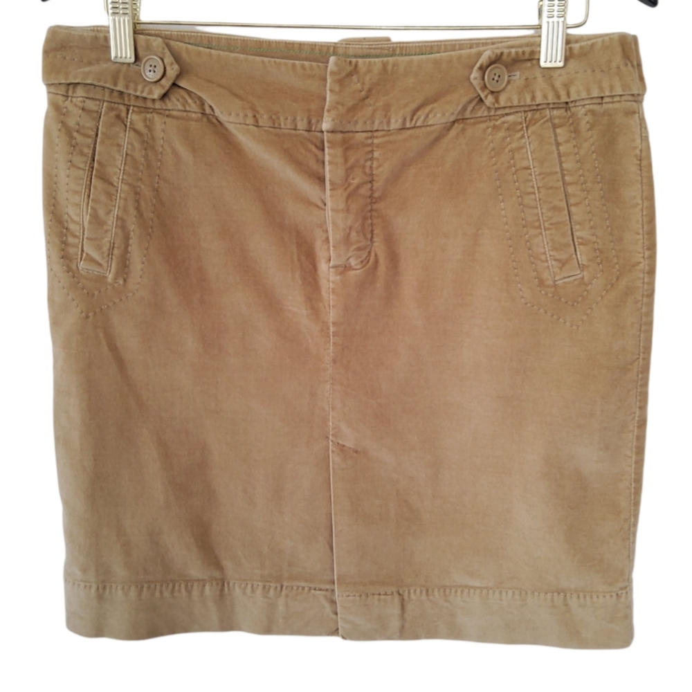 American Eagle Outfitters Camel Velvet Skirt